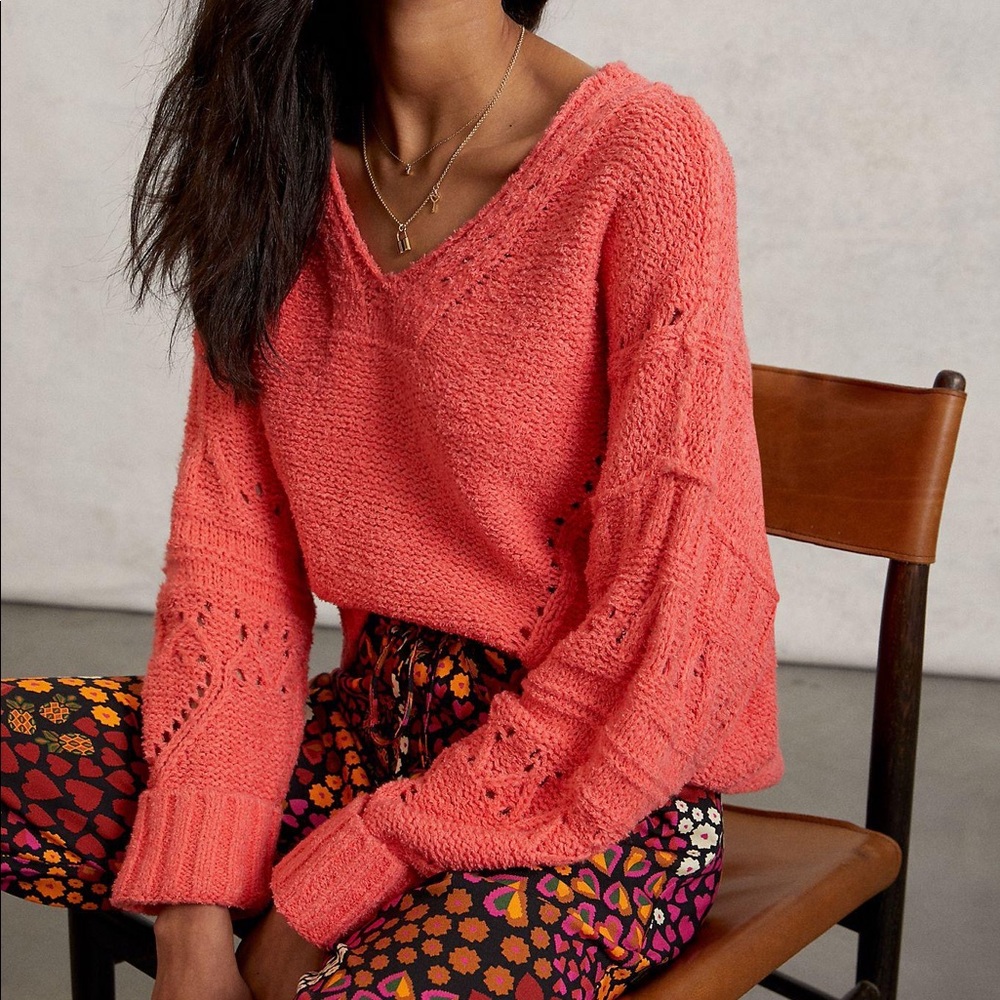 Anthropologie Pilcro Marla V Neck Sweater NWOT